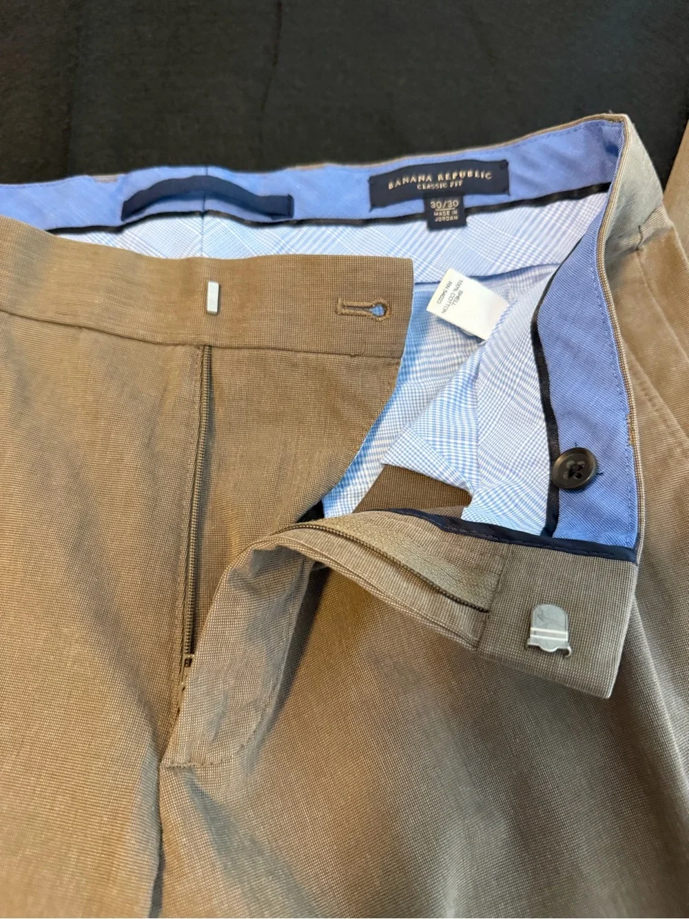 Banana Republic Men's Classic Fit Brown Dress Pants